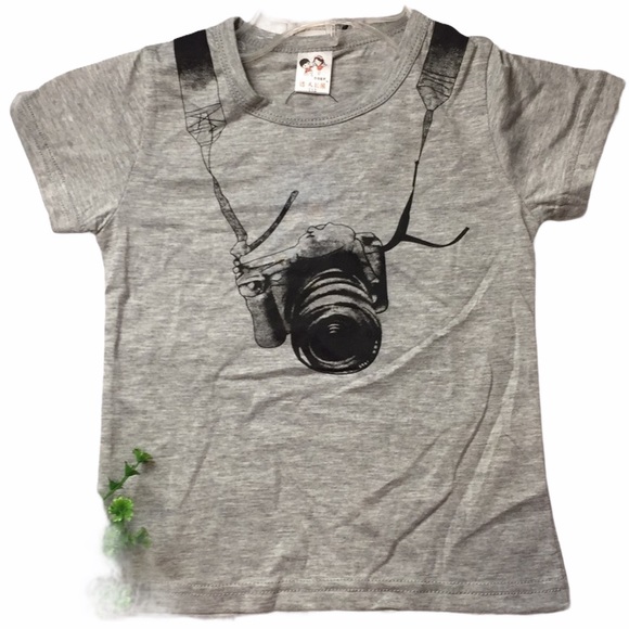 HP Boutique Super Cute Gray Tourist Tee • So Soft NEW Little Future Vlogger - Picture 4 of 4